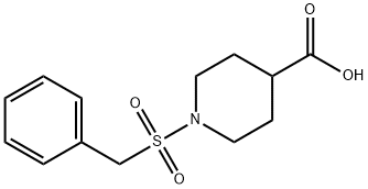 1-(benzylsulfonyl)piperidine-4-carboxylic acid Struktur