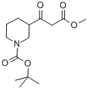 N-BOC-Β-氧代-3-哌啶-丙酸甲酯,891494-65-8,结构式