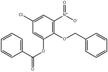 2-(Benzyloxy)-5-chloro-3-nitrophenyl-benzenecarboxylate Structure