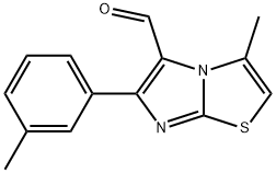 3-METHYL-6-(3-METHYLPHENYL)IMIDAZO[2,1-B]THIAZOLE-5-CARBOXALDEHYDE Structure