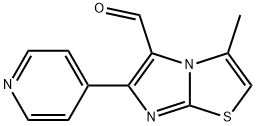 3-METHYL-6-(4-PYRIDINYL)IMIDAZO[2,1-B]THIAZOLE-5-CARBOXALDEHYDE Struktur