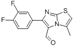 6-(3,4-DIFLUOROPHENYL)-3-METHYLIMIDAZO[2,1-B]THIAZOLE-5-CARBOXALDEHYDE Struktur