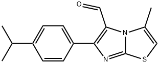 3-METHYL-6-[4-(1-METHYLETHYL)PHENYL]IMIDAZO[2,1-B]THIAZOLE-5-CARBOXALDEHYDE,891655-26-8,结构式