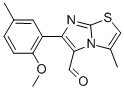 6-(2-METHOXY-5-METHYLPHENYL)-3-METHYLIMIDAZO[2,1-B]THIAZOLE-5-CARBOXALDEHYDE 化学構造式