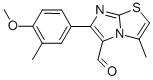 6-(4-METHOXY-3-METHYLPHENYL)-3-METHYLIMIDAZO[2,1-B]THIAZOLE-5-CARBOXALDEHYDE Struktur