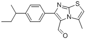 3-METHYL-6-[4-(1-METHYLPROPYL)PHENYL]IMIDAZO[2,1-B]THIAZOLE-5-CARBOXALDEHYDE Struktur