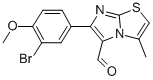 6-(3-BROMO-4-METHOXYPHENYL)-3-METHYLIMIDAZO[2,1-B]THIAZOLE-5-CARBOXALDEHYDE 结构式