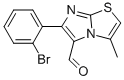 6-(2-BROMOPHENYL)-3-METHYLIMIDAZO[2,1-B]THIAZOLE-5-CARBOXALDEHYDE Structure
