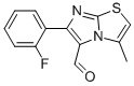 6-(2-FLUOROPHENYL)-3-METHYLIMIDAZO[2,1-B]THIAZOLE-5-CARBOXALDEHYDE Structure