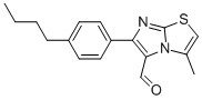6-(4-BUTYLPHENYL)-3-METHYLIMIDAZO[2,1-B]THIAZOLE-5-CARBOXALDEHYDE Struktur