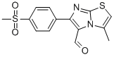 3-METHYL-6-[4-(METHYLSULFONYL)PHENYL]IMIDAZO[2,1-B]THIAZOLE-5-CARBOXALDEHYDE 化学構造式