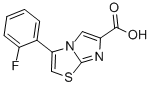 3-(2-FLUOROPHENYL)IMIDAZO[2,1-B]THIAZOLE-6-CARBOXYLIC ACID Structure