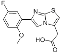 6-(5-FLUORO-2-METHOXYPHENYL)IMIDAZO[2,1-B]THIAZOLE-3-ACETIC ACID Structure