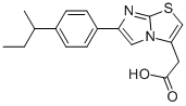 6-[4-(1-METHYLPROPYL)PHENYL]IMIDAZO[2,1-B]THIAZOLE-3-ACETIC ACID 结构式