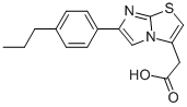 6-(4-PROPYLPHENYL)IMIDAZO[2,1-B]THIAZOLE-3-ACETIC ACID 结构式