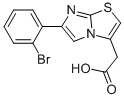 6-(2-BROMOPHENYL)IMIDAZO[2,1-B]THIAZOLE-3-ACETIC ACID Structure