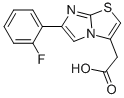 6-(2-FLUOROPHENYL)IMIDAZO[2,1-B]THIAZOLE-3-ACETIC ACID 结构式