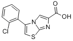 3-(2-CHLOROPHENYL)IMIDAZO[2,1-B]THIAZOLE-6-CARBOXYLIC ACID Struktur