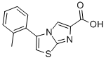 3-(2-METHYLPHENYL)IMIDAZO[2,1-B]THIAZOLE-6-CARBOXYLIC ACID 化学構造式