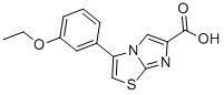 3-(3-ETHOXYPHENYL)IMIDAZO[2,1-B]THIAZOLE-6-CARBOXYLIC ACID 化学構造式
