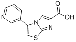 3-(3-PYRIDINYL)IMIDAZO[2,1-B]THIAZOLE-6-CARBOXYLIC ACID 化学構造式