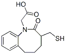 3-(Mercaptomethyl)-3,4,5,6-tetrahydro-2-oxo-1H-1-benzazocine-1-acetic  acid Structure