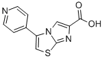 3-(4-PYRIDINYL)IMIDAZO[2,1-B]THIAZOLE-6-CARBOXYLIC ACID 化学構造式