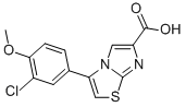 3-(3-CHLORO-4-METHOXYPHENYL)IMIDAZO[2,1-B]THIAZOLE-6-CARBOXYLIC ACID 化学構造式