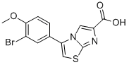 3-(3-BROMO-4-METHOXYPHENYL)IMIDAZO[2,1-B]THIAZOLE-6-CARBOXYLIC ACID 化学構造式