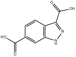 1H-INDAZOLE-3,6-DICARBOXYLIC ACID 化学構造式