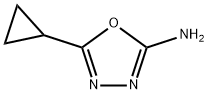 5-环丙基-1,3,4-氧杂二唑-2-胺 结构式
