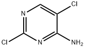 2,5-ジクロロピリミジン-4-アミン 化学構造式