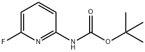 (6-氟吡啶-2-基)氨基甲酸叔丁酯,891856-23-8,结构式