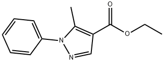 5-メチル-1-フェニル-1H-ピラゾール-4-カルボン酸エチル 化学構造式