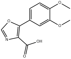 5-(3,4-二甲氧基苯基)-4-噁唑羧酸, 89205-08-3, 结构式