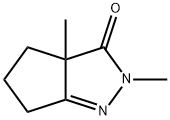 3(2H)-Cyclopentapyrazolone,  3a,4,5,6-tetrahydro-2,3a-dimethyl- 结构式