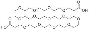 O,O`-双(2-羧乙基)十一缩十二乙二醇 结构式