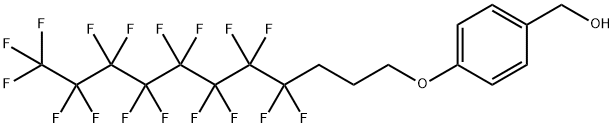 4-(1H,1H,2H,2H,3H,3H-PERFLUOROUNDECYLOXY)BENZYL ALCOHOL 化学構造式