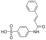 4-[(1-オキソ-3-フェニル-2-プロペニル)アミノ]ベンゼンスルホン酸 化学構造式