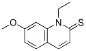 2(1H)-Quinolinethione,  1-ethyl-7-methoxy- Struktur