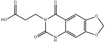 3-(6,8-Dioxo-5,8-dihydro[1,3]dioxolo[4,5-g]quinazolin-7(6H)-yl)propanoicacid Structure