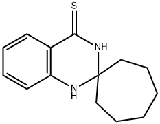 1'H-スピロ[シクロヘプタン-1,2'-キナゾリン]-4'-チオール 化学構造式