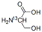 L-セリン (2-13C, 99%) 化学構造式