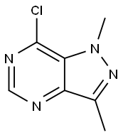 7-chloro-1,3-dimethyl-1H-pyrazolo[4,3-d]pyrimidine Structure