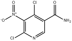 4,6-二氯-5-硝基烟酰胺 结构式