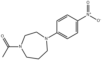1-(4-(4-硝基苯基)-1,4-二氮杂环庚烷-1-基)乙烷-1-酮, 892491-96-2, 结构式