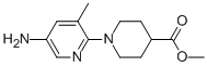 1-(5-AMINO-3-METHYL-2-PYRIDINYL)-4-PIPERIDINECARBOXYLIC ACID METHYL ESTER,892493-26-4,结构式