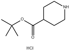 4-哌啶甲酸叔丁酯盐酸盐,892493-65-1,结构式