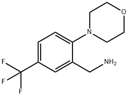 2-Morpholino-5-(trifluoromethyl)benzylamine Struktur