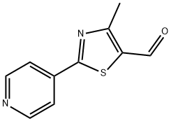 4-Methyl-2-pyridin-4-yl-1,3-thiazole-5-carboxaldehyde 97% Structure